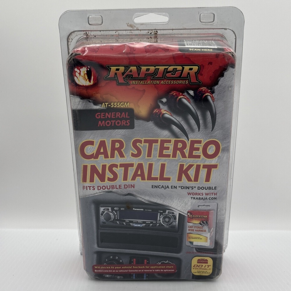 Raptor Car Stereo Install Kit Fits General Motors AT-555GM- DIN & Double DIN